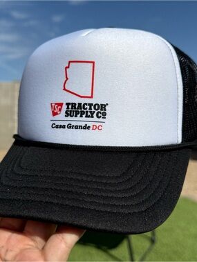 Tsc Tractor Supply Company Trucker Hat Retro 80s 90s Cap Gift Black White Y2K